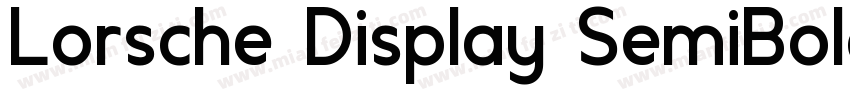 Lorsche Display SemiBold字体转换